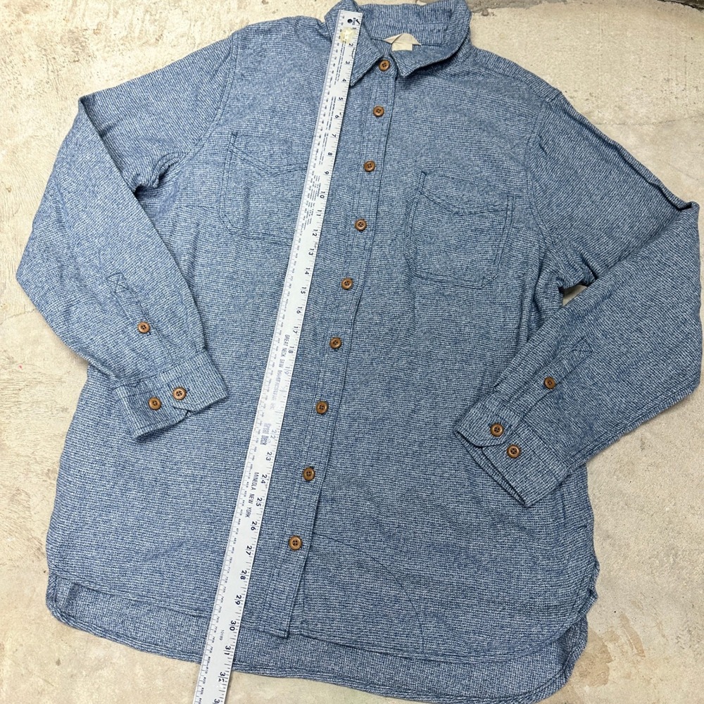 Duluth Trading Co. Mens XL Blue Button Down Long Sleeve Shirt - Picture 5 of 8